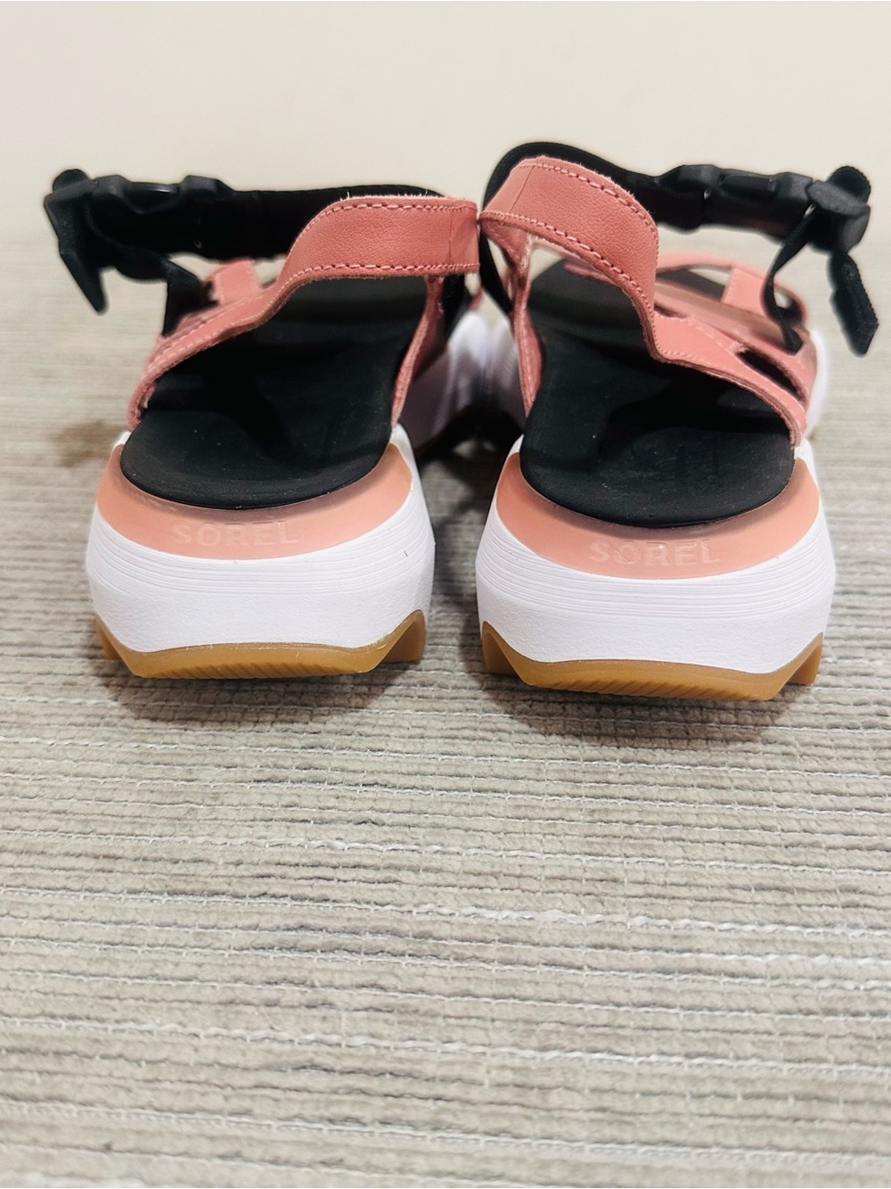 Sorel Women's Kinetic Impact Comfort Strappy Sandals Pink/Black Size 9 - Picture 5 of 10